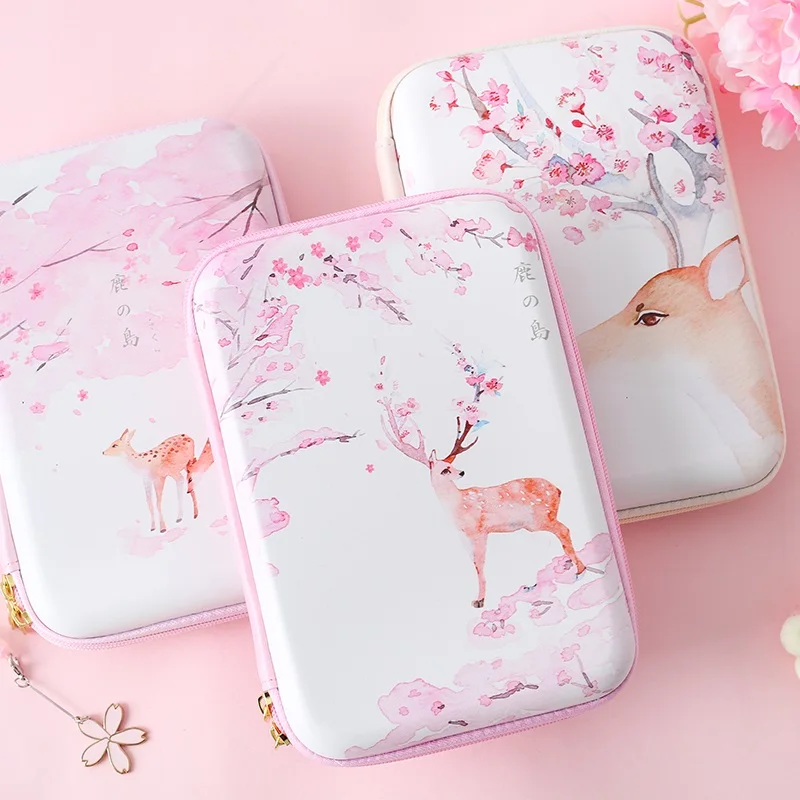 Kawaii художественная ручка карандаш футляр для макияжных кистей Коробки сумка