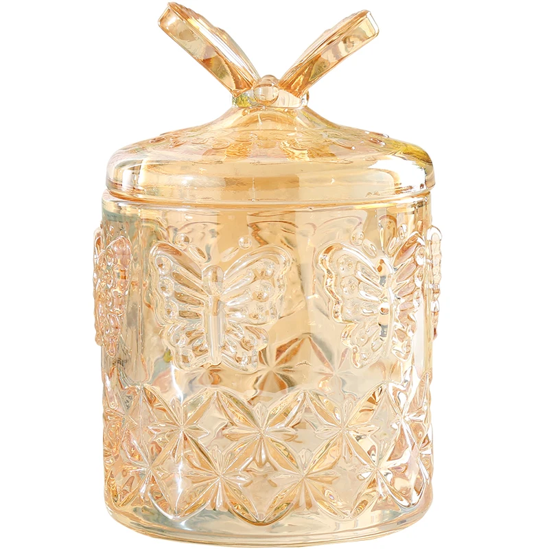 Стеклянная коробка для зубочисток прозрачная крышка контейнер хранения ватных