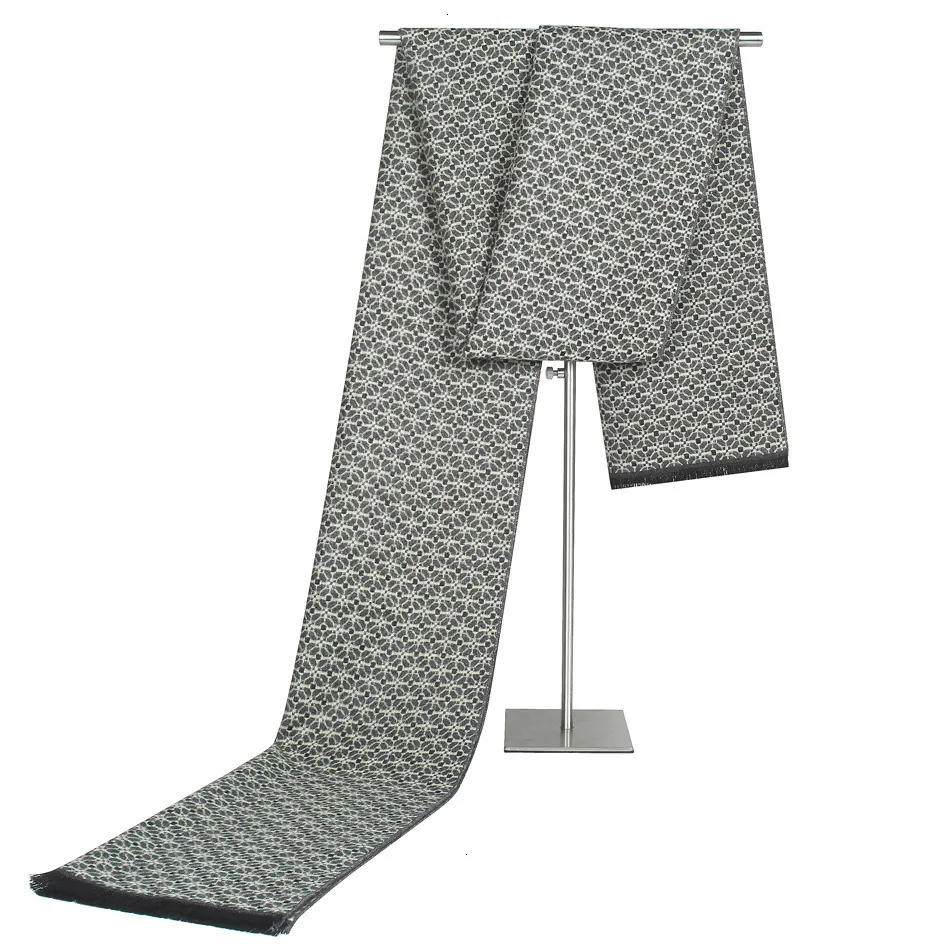 Классический Клетчатый деловой мужской шарф для отдыха имитирующий кашемировый