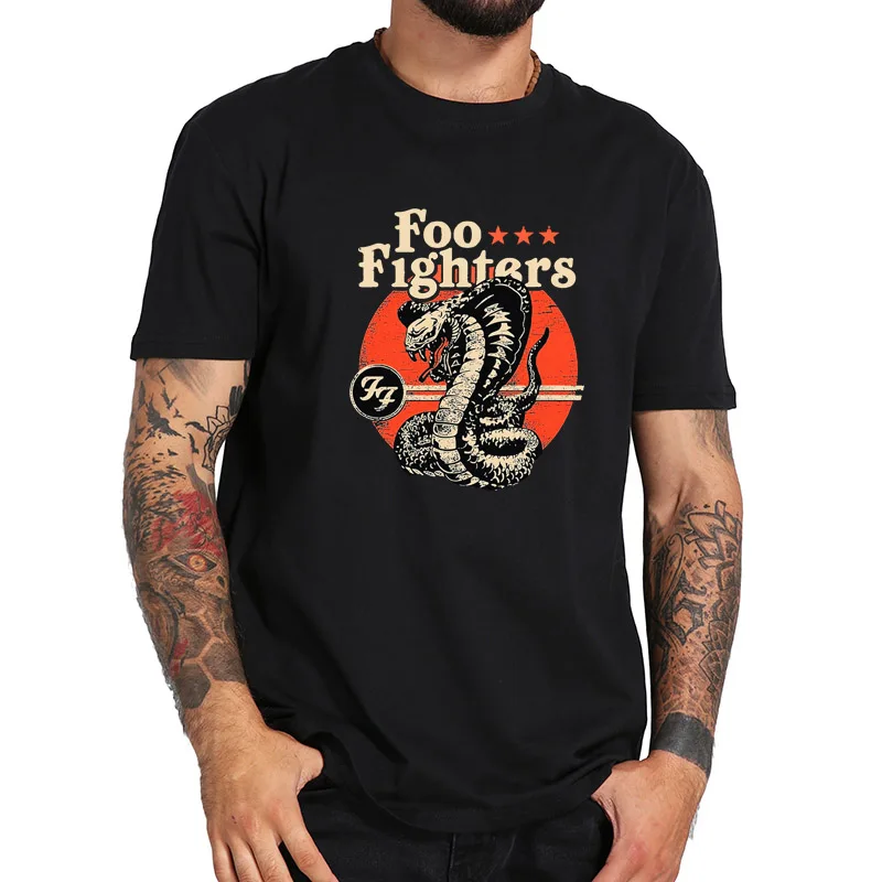 Футболка Foo Fighter с американской рок группой воздухопроницаемая Мужская рубашка