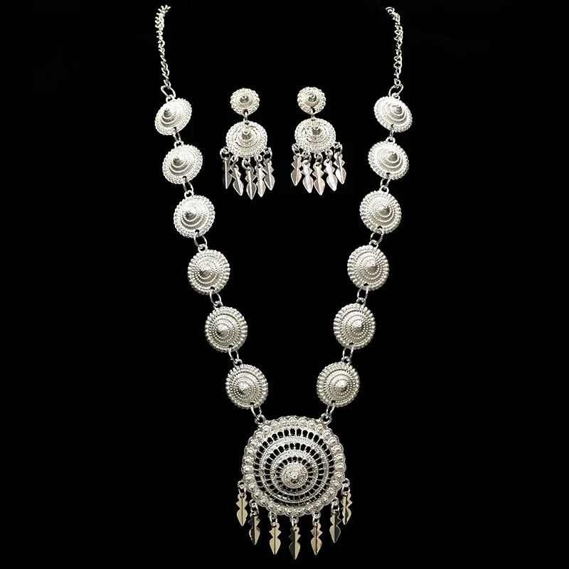 LosoDo этническая ретро Серебряная Женская подвеска в стиле бохо этническое