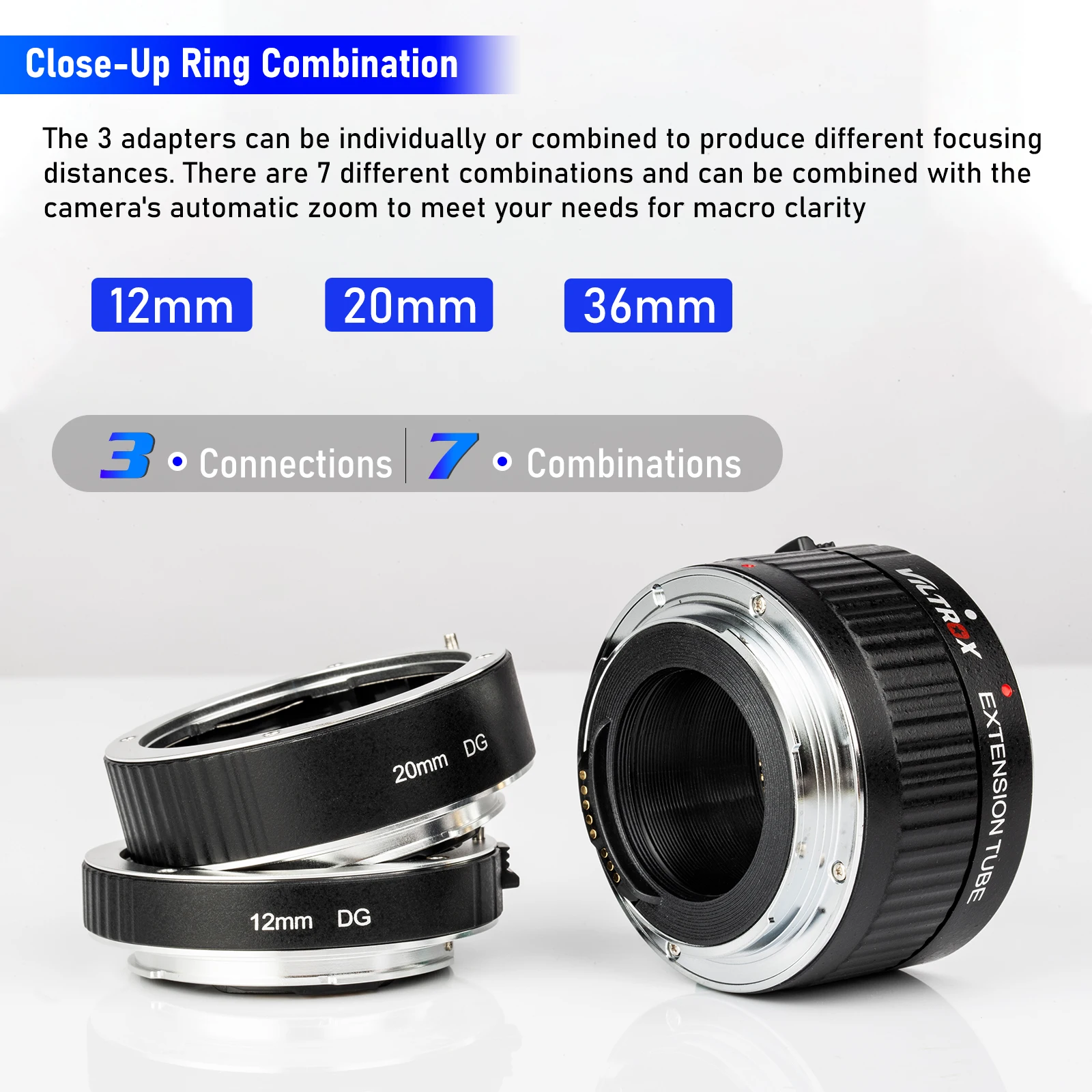 Viltrox телефон с автофокусом AF Макро Удлинитель для объектива адаптер Canon EOS 2000D 1500D