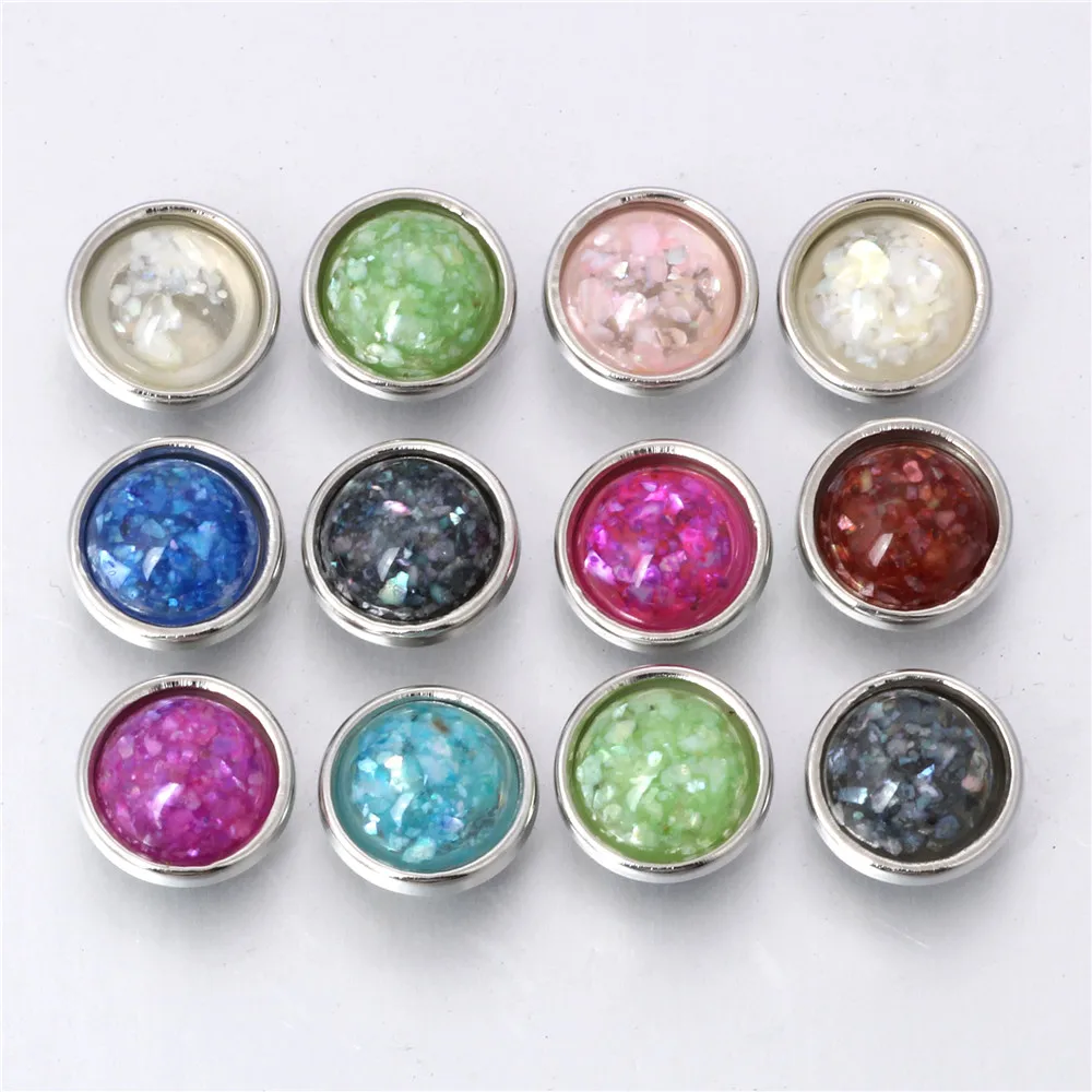 10 шт./лот новые круглые мини кнопки для ювелирных изделий из полимера подходят сережек 12 мм ZL216|Браслеты с