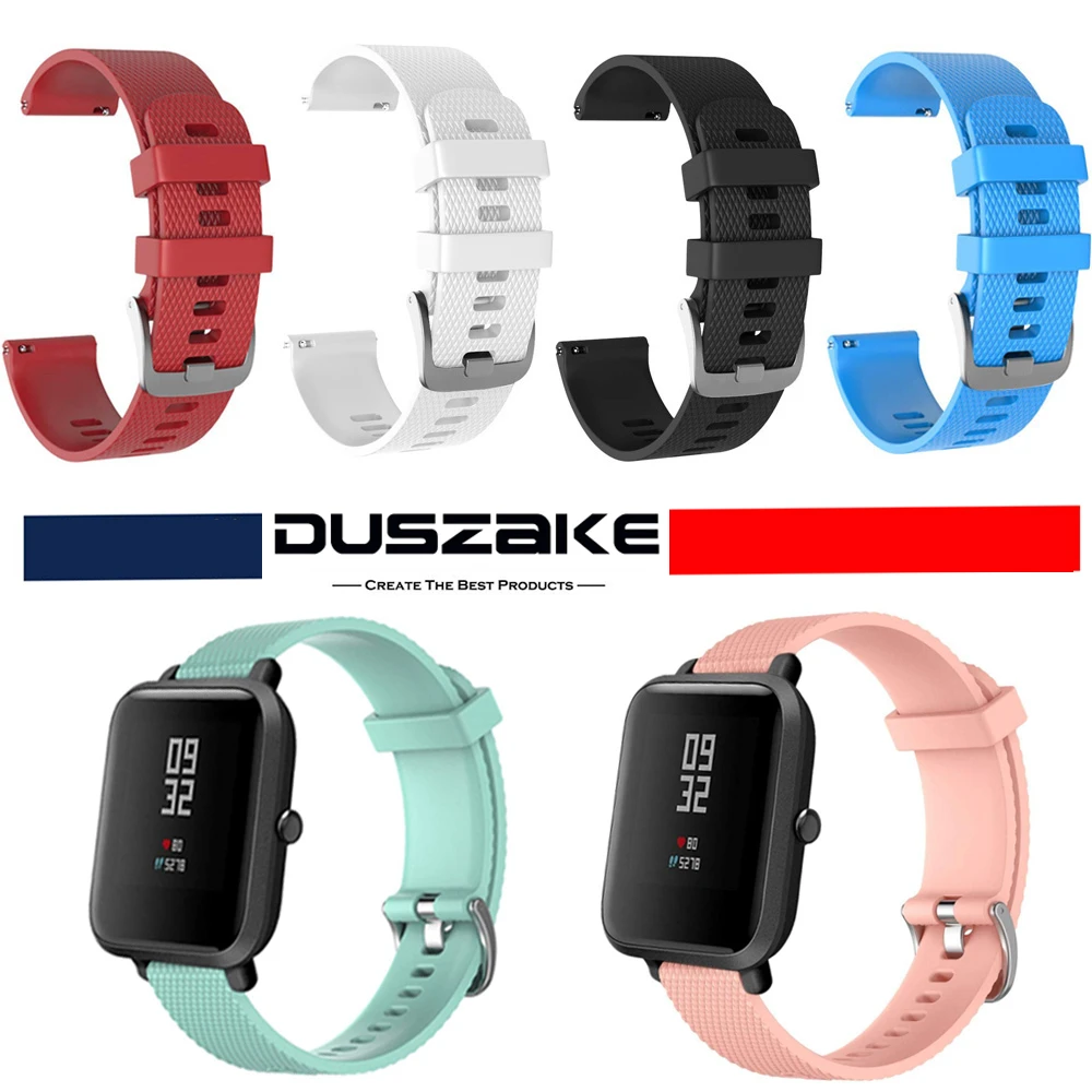 Ремешок силиконовый для смарт часов Xiaomi Huami Amazfit Bip сменный Браслет аксессуары