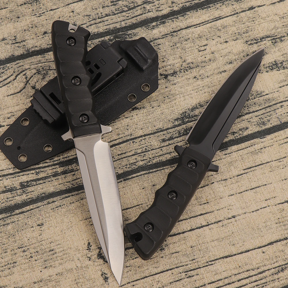 Острый прямой нож высокой твердости портативный инструмент для выживания в