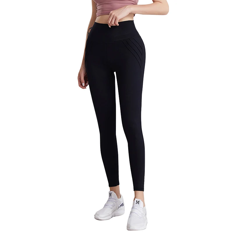 

Leggings Sport Woman Yoga Pants High Waist Nylon Dry Fit Solid Training Femme Running Women Gym Tights Fitness Leggings Female