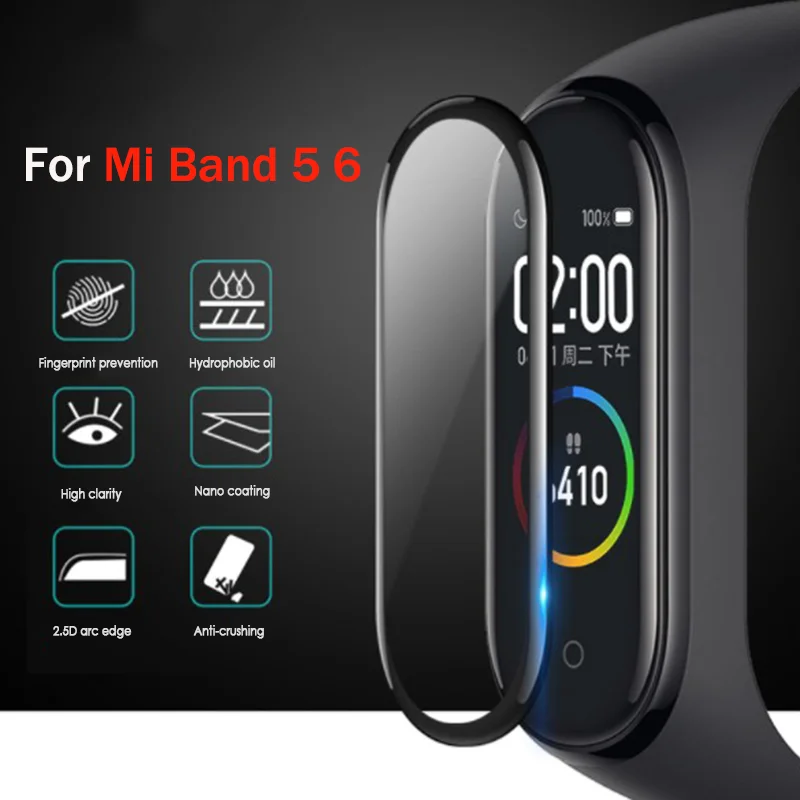 

Защитное стекло для Xiaomi Mi Band 5/6, 1/2/3/5 шт.