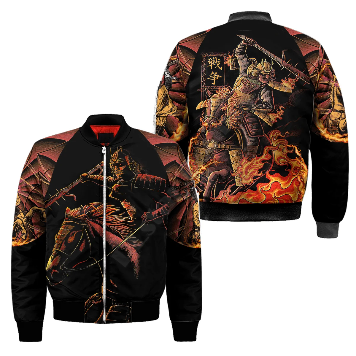 Japanese Art Jackets 3D Printed Jacket Women For Men winter autumn warm zipper coat Halloween costumes