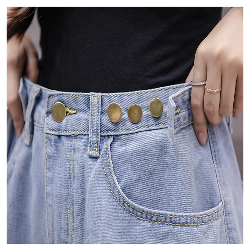 2020 летние женские джинсовые шорты с высокой талией повседневные свободные