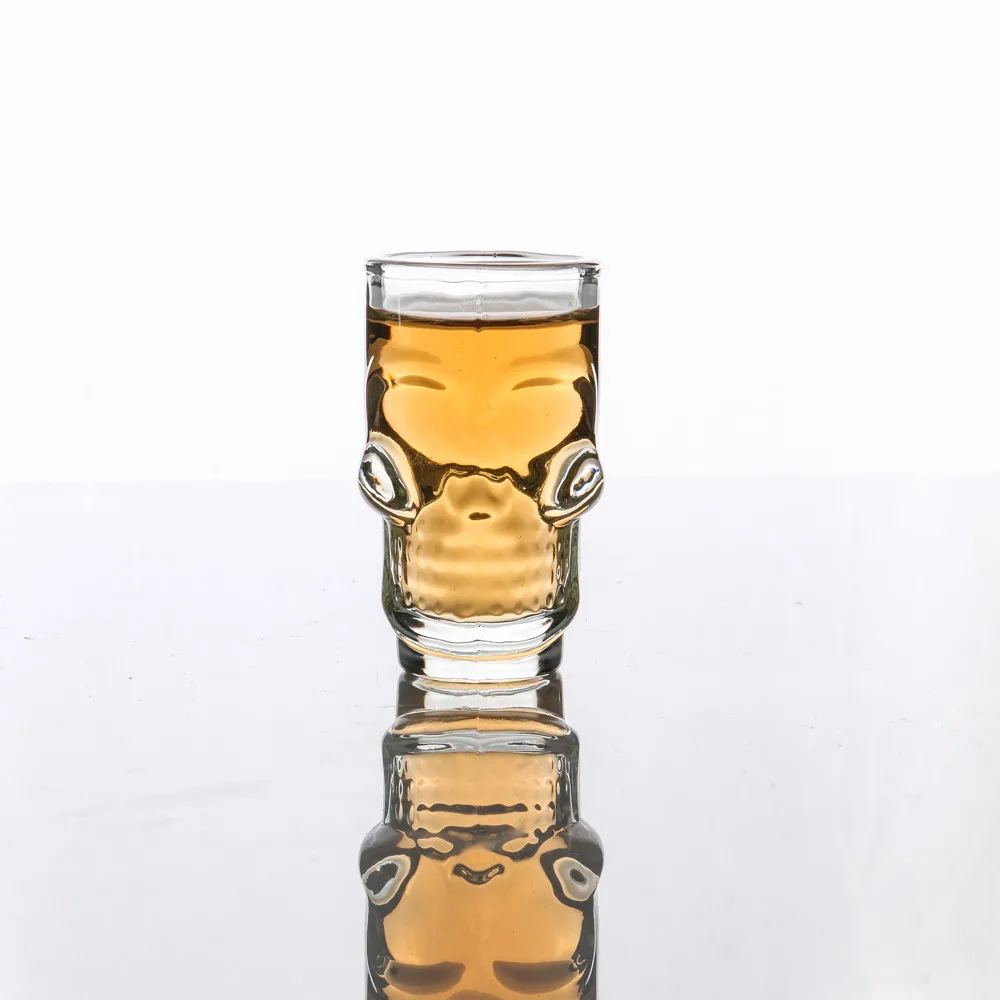 3D прозрачная чашка креативный череп выстрел стеклянная Череп Хрустальная голова