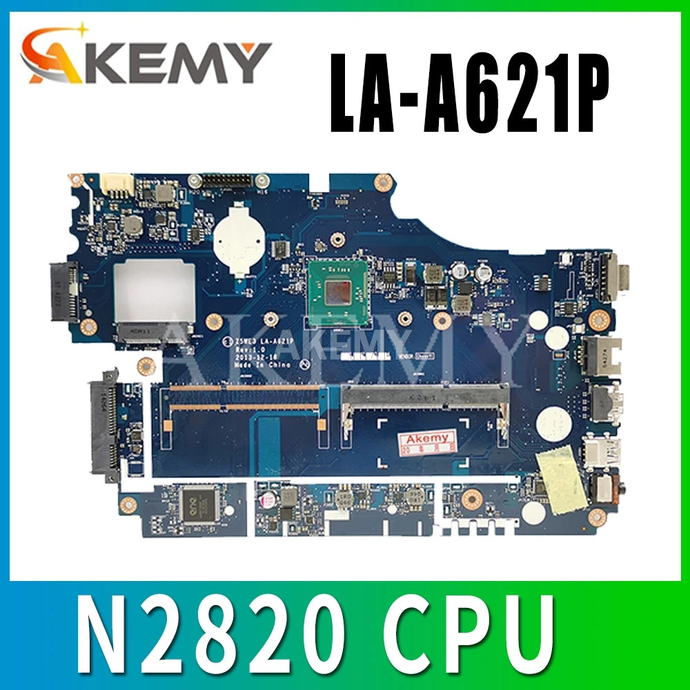 

For Acer aspire E1-510 E1-510-2500 Laptop Motherboard NBY4711002 NB.Y4711.002 Z5WE3 LA-A621P DDR3 SR1SG N2820 CPU