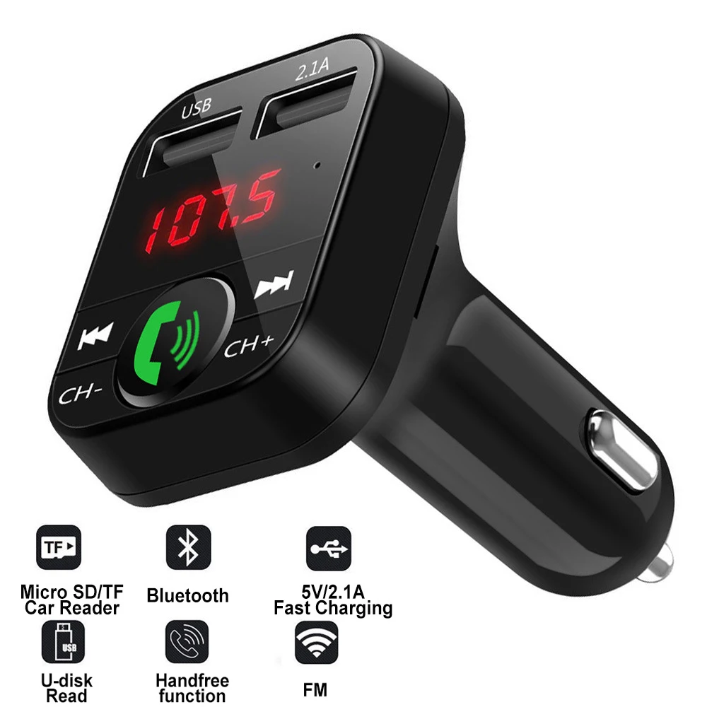 Автомобильный FM-передатчик Bluetooth 5 0 с USB-портом для быстрой зарядки Toyota Corolla Avensis
