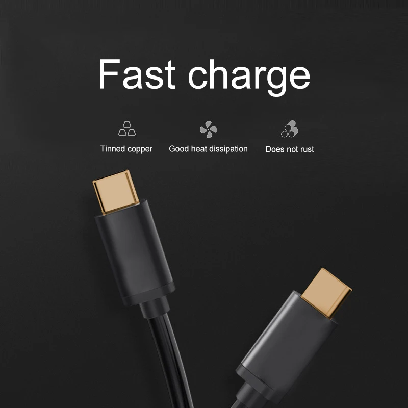 USB PD кабель C к Type 5A 60 Вт провод для быстрой зарядки Samsung S9 Huawei P20 Redmi Note 7 быстрое