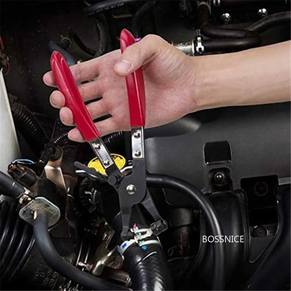 

1Pcs Long Automotive Hose Clamp Pliers Straight Throat Tube Bundle Clamp Removal Tool