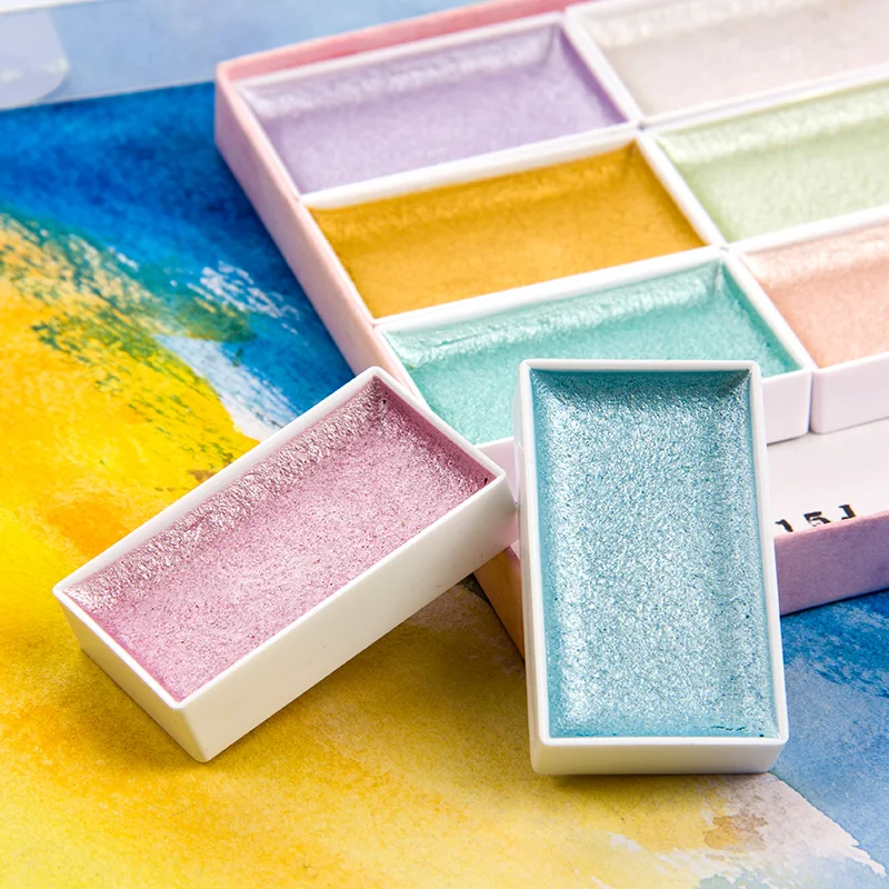 Портативная дорожная фотография SAKURA ручная роспись перламутровые акварельные