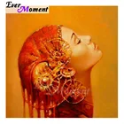 Когда-нибудь момент алмазов картина DIY 5D красивая девушка теплые тона фотографии Стразы художественные промыслы, современные настенные украшения 5L1308