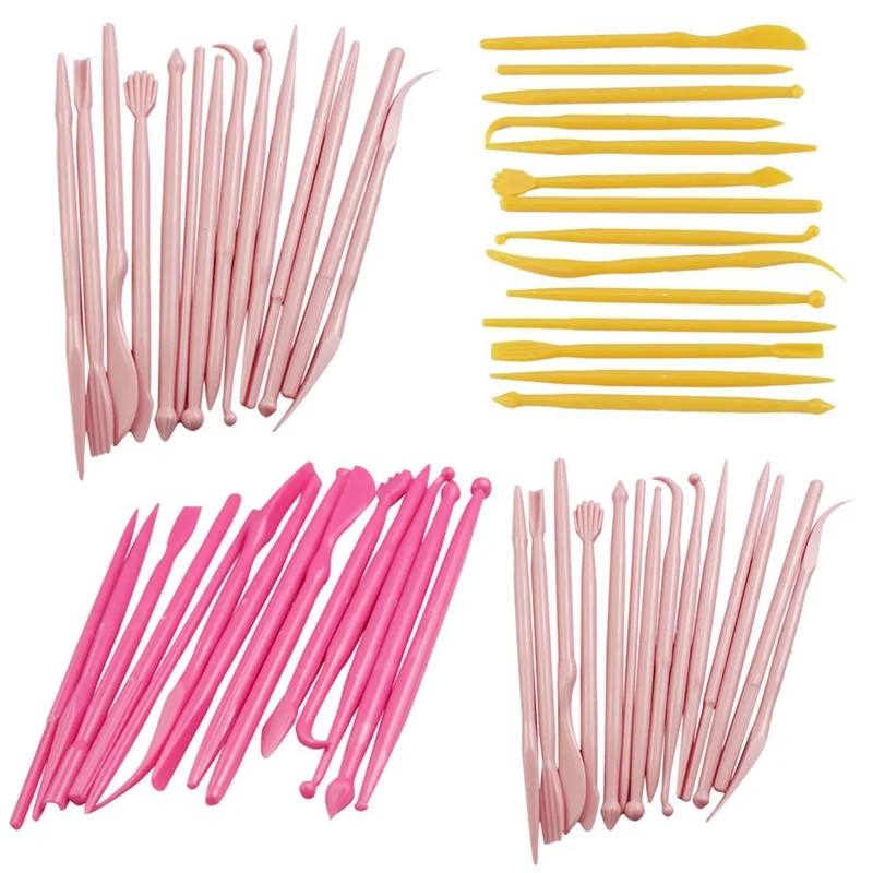 14Pcs Plastic Clay Sculpting Set Wax Carving Pottery Tools Sculpture Shaper Polymer Modeling | Дом и сад