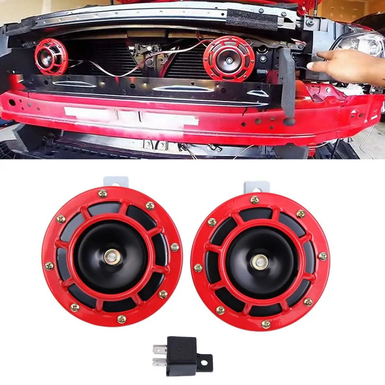 Samger DC12V 110 дБ Воздушный Рог Сирена Авто улитка автомобильный рог универсальный 510