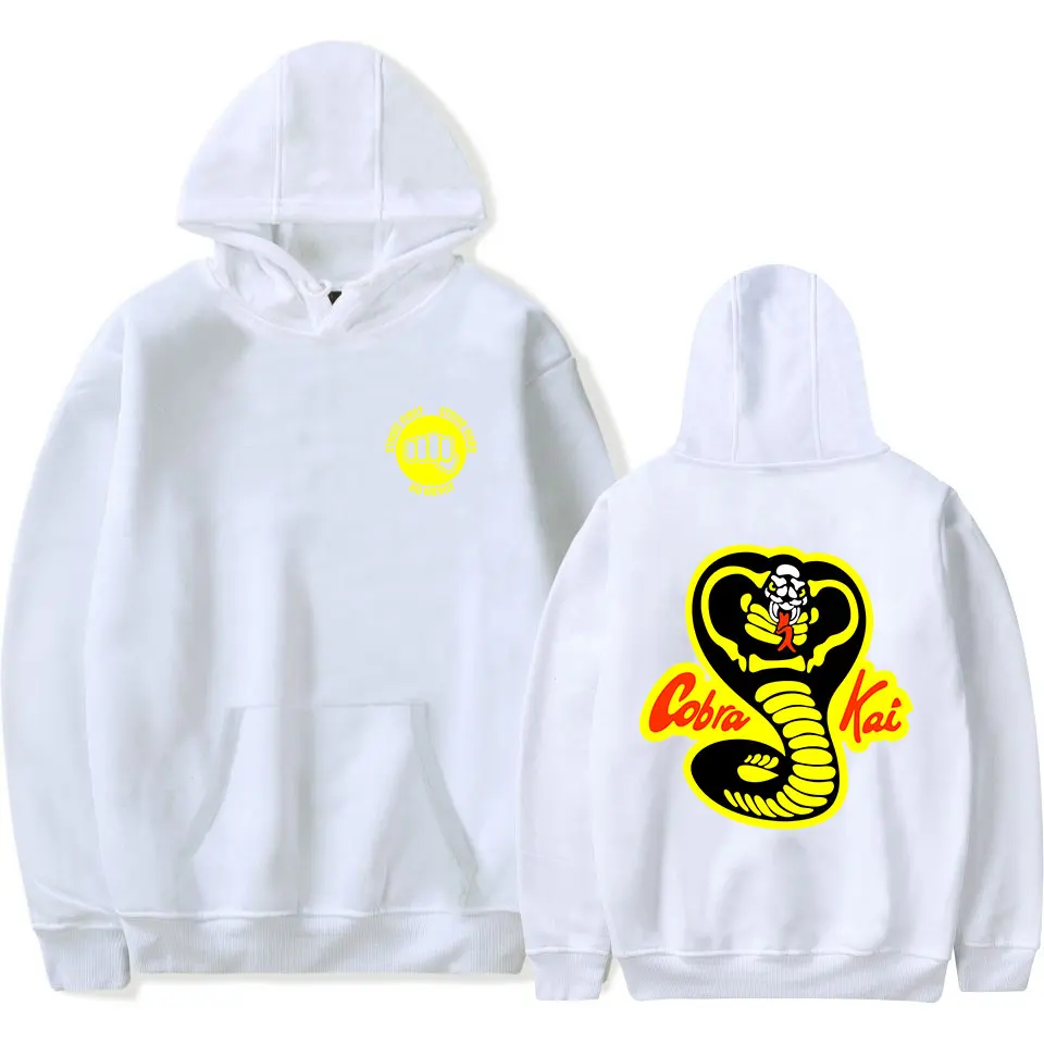 

New Hot fashion Cobra Kai Karate Hoodies Mens Movie Hoodies and Sweatshirts Men/Women tracksuits Streetwear pullovers All-match