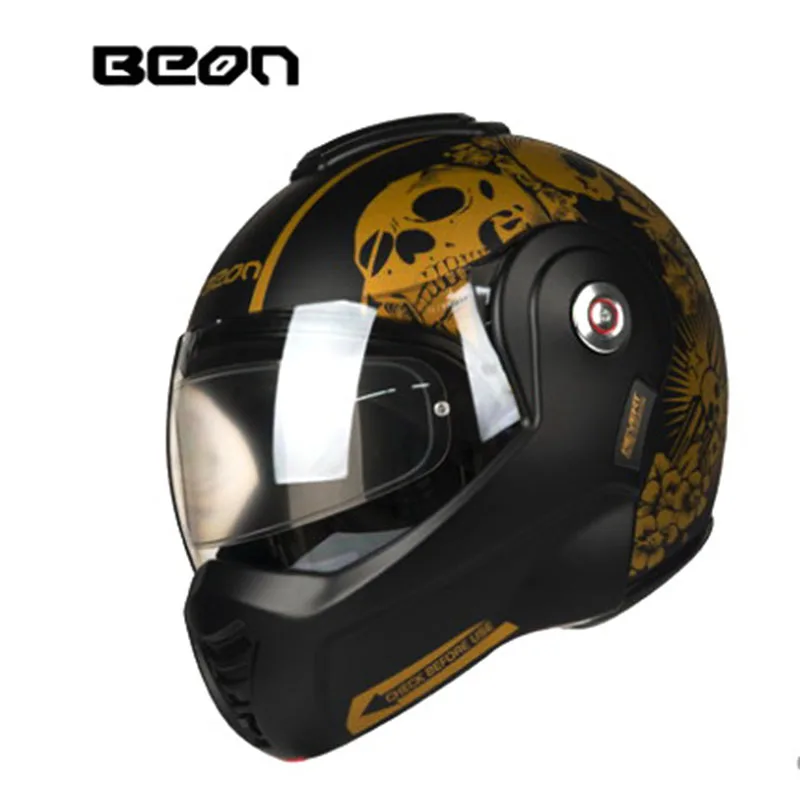 Racing motorcycle Helmet flip up BEON MOTO open face dirt biker motorbike motocross off road safety helmets | Автомобили и