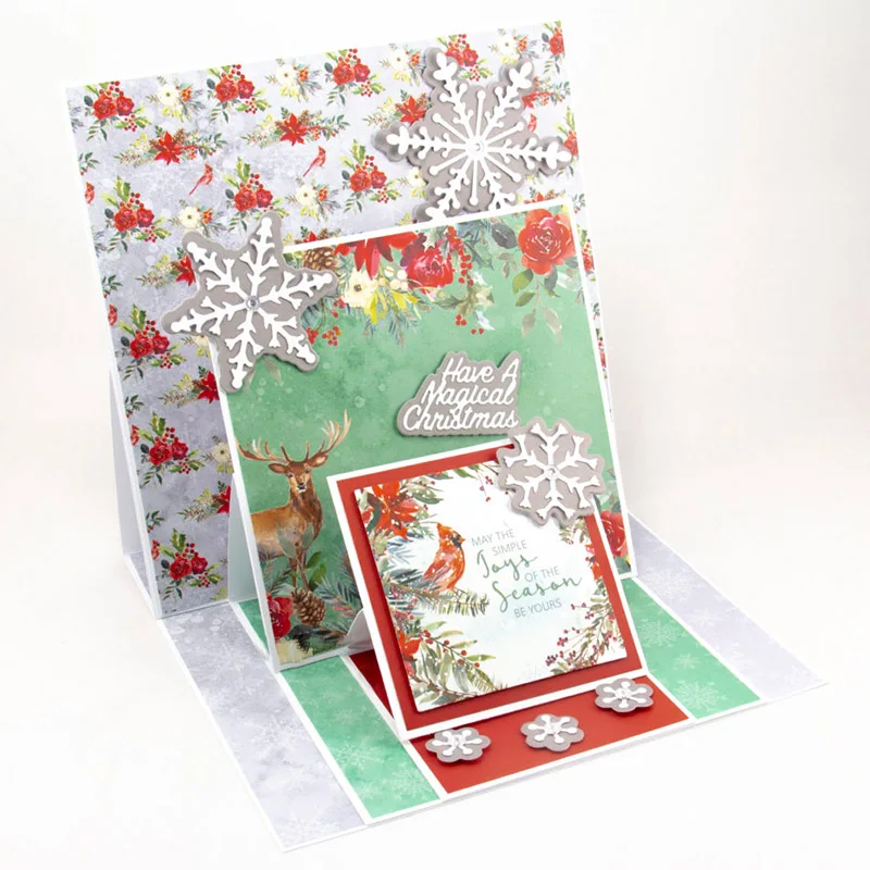

metal cutting dies christmas snowfall embellishments winter cut die mold for DIY Scrapbook cards decor crafts mould new 2019