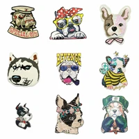 large embroidery big dogs animal cartoon patches for clothing am 41