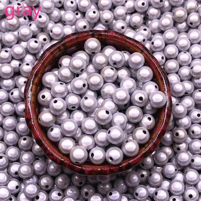 

New 6mm 8mm 3d Miracle Shining Dream Acrylic Round Spacer Beads for Jewelry Making DIY #03