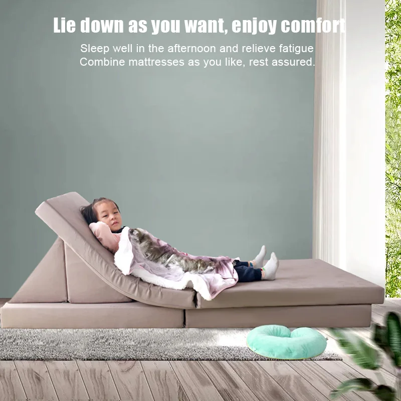 Напольный диван кровать многофункциональный простой тканевый стул наклонная