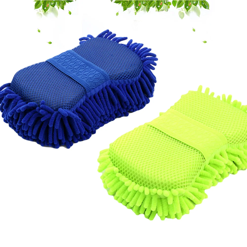 

2pcs Car Wash Brushes Microfiber Car Motorcycle Washer Car Care Cleaning Brushes