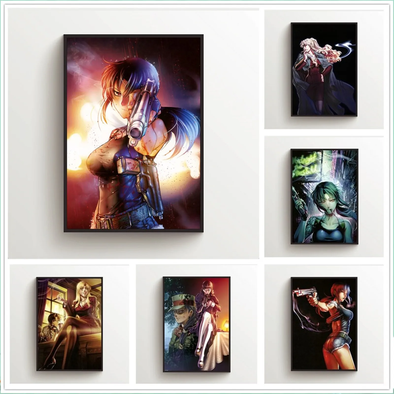 

Black Lagoon Revy Roberta Sawyer Polypropylene Poster Picture Bar Shop Door Wall Decor