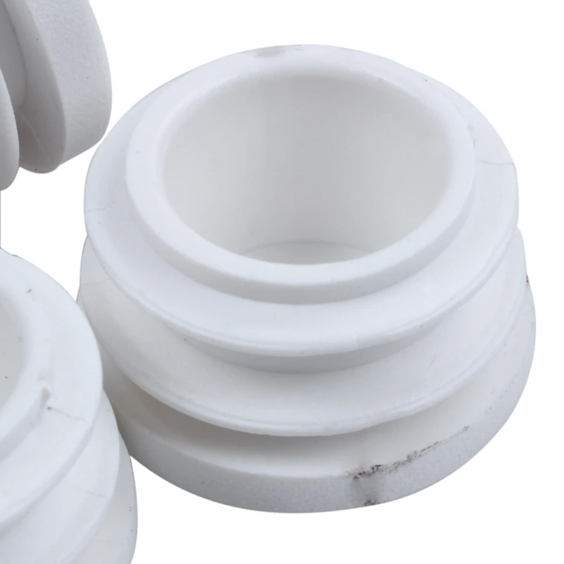 New-4 Pcs 19mm Dia Plastic Blanking End Cap Tubing Pipe Inserts Bung White |