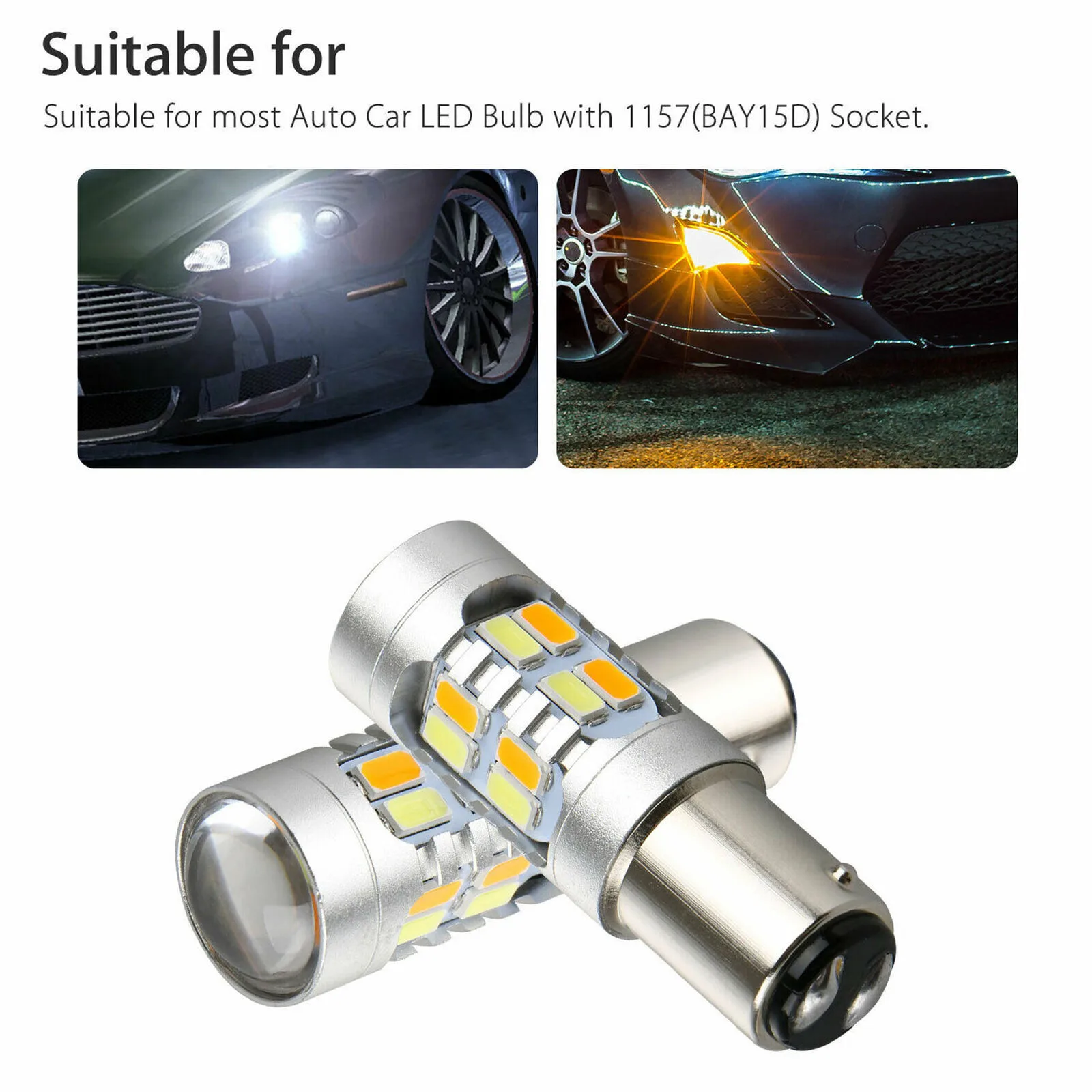 

Turn Signal Light New Turn Signal Light 2pcs Turn Signal Light 2pcs Universal Universal Useful White/Amber Accessory Bulb