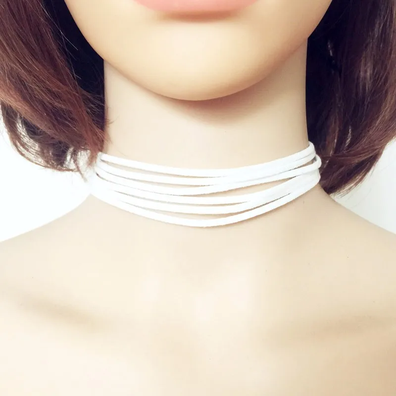

Fashion Jewelry Black Leather Punk Bowknot Necklace Gift For Girls Ladies Necklace