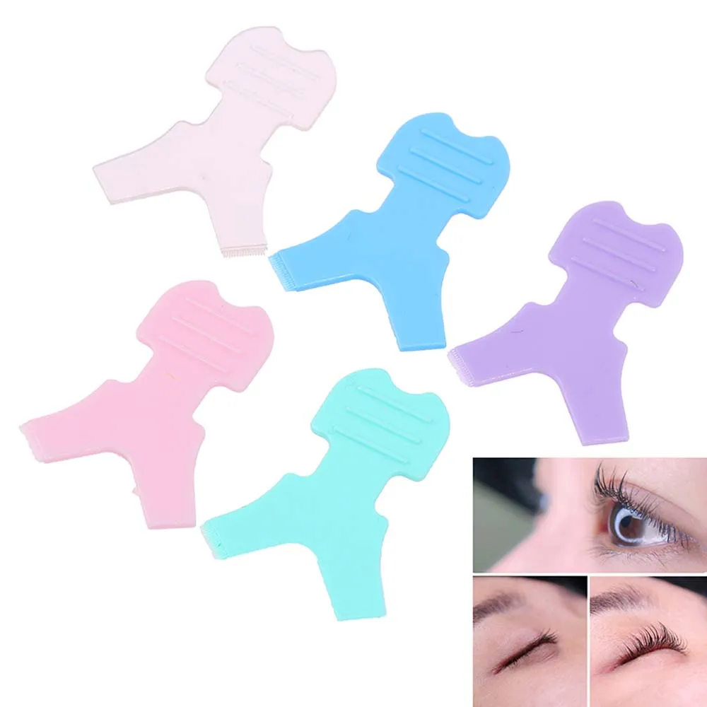 

10 Pcs/Pack Reuseable Plastic Eyelash Brush Clean Y Shape Grafted Eyelashes Brushes for Women Makeup Mascara Tools