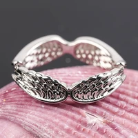 exclusive plated angel wings ring for mens womens gothic steampunk party anniversary ring adult unisex jewelry c5t739