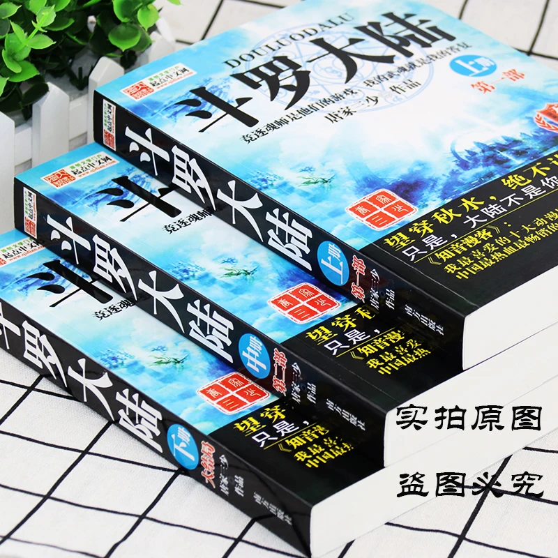 New Hot 3 pcs/set Chinese book -Douluo Dalu Novels Fantasy and comics books Soul Land Douro