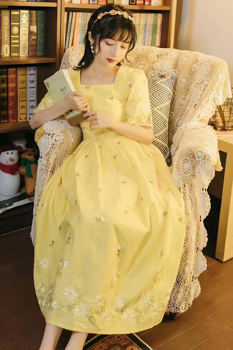 

Make the new summer method is first love skirt waist show temperament, restoring ancient ways is a thin dress