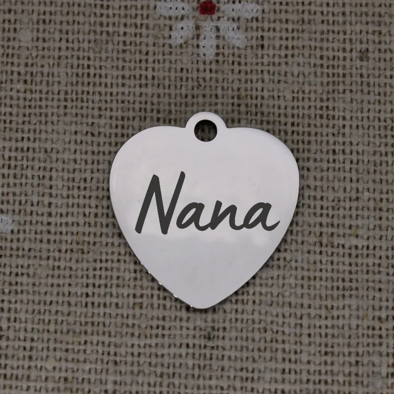 Семейные Подвески из нержавеющей стали очаровательные аксессуары ручной