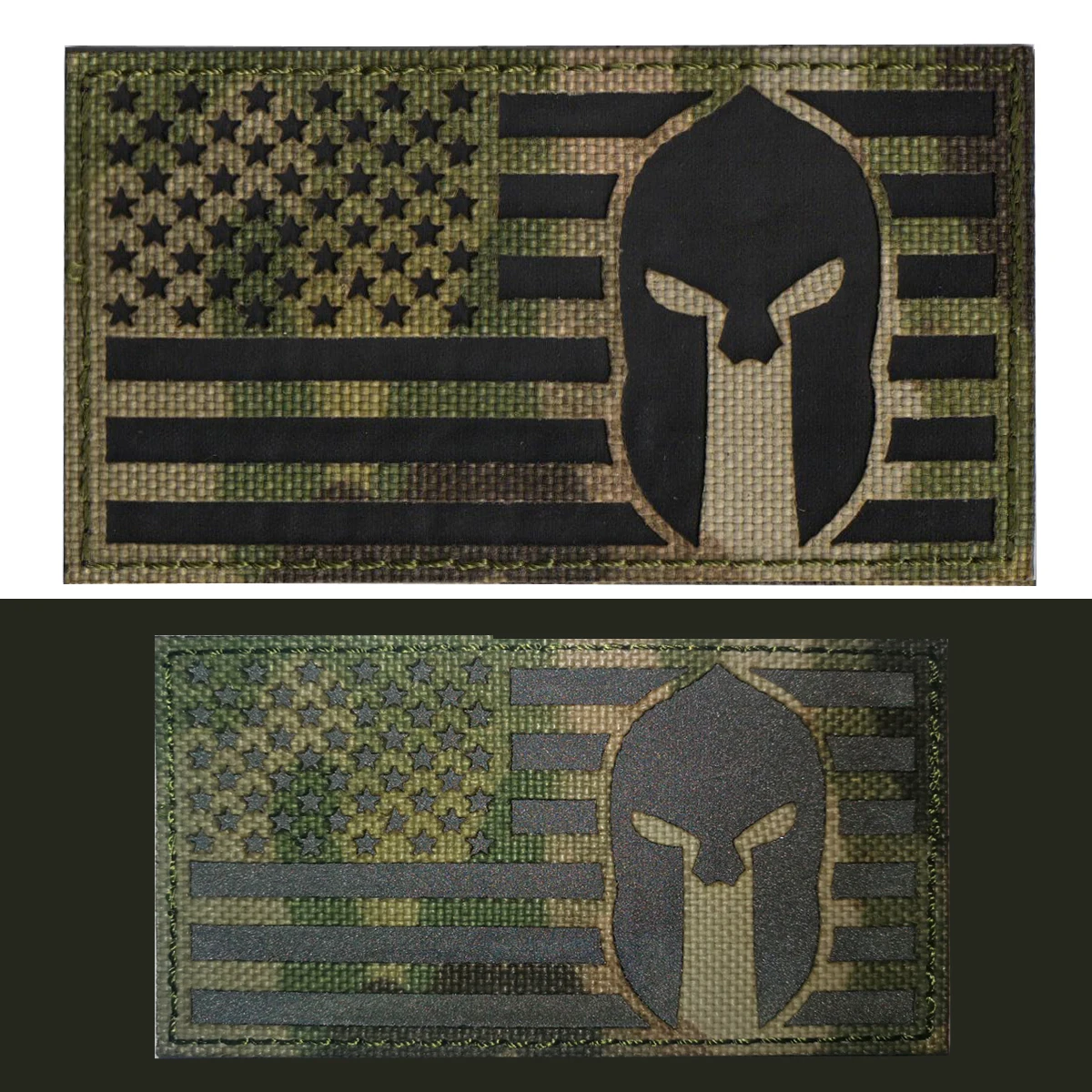 3D вышитый светоотражающий военный веер тактический американский стиль