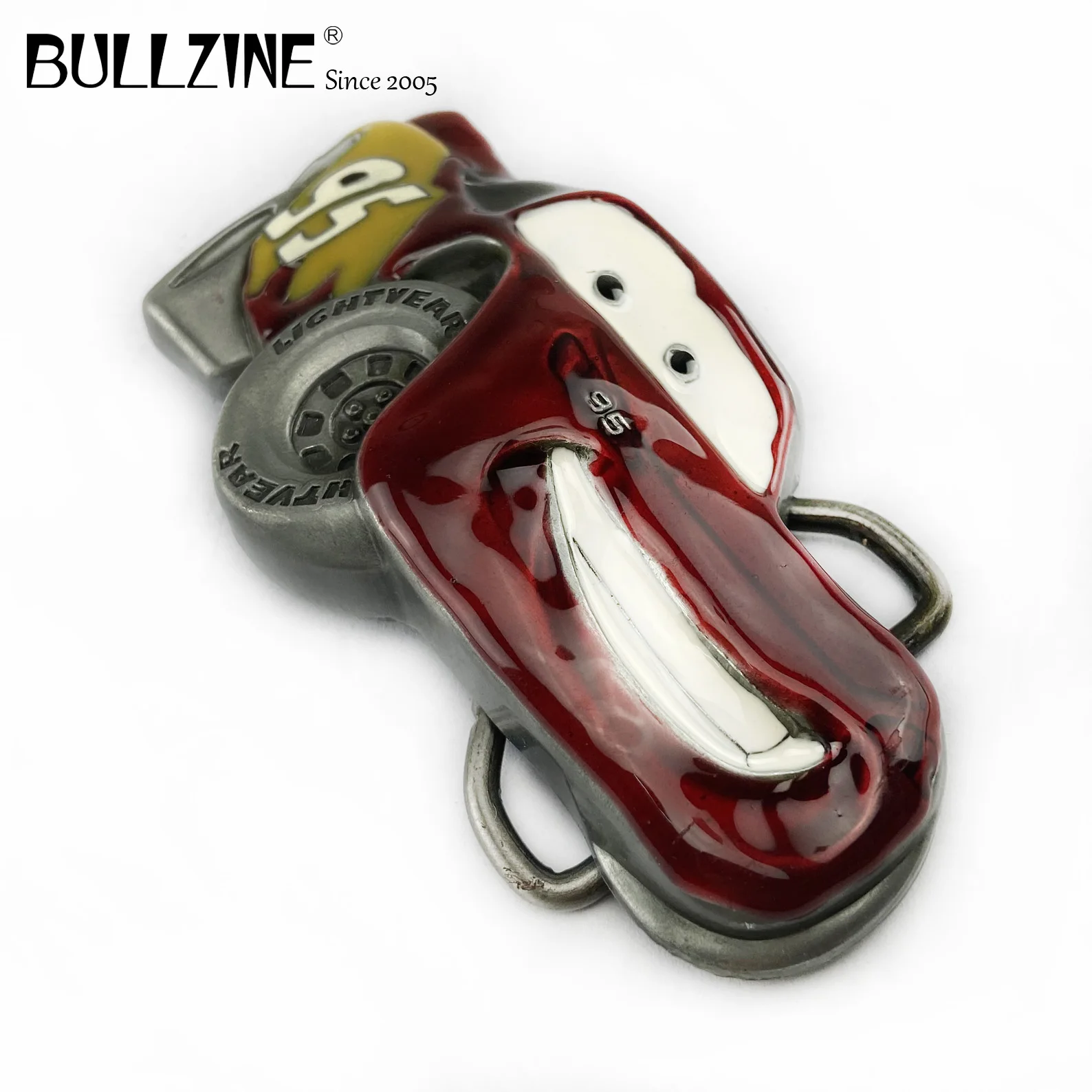 В Bullzine автомобиля пряжка на ремешке с цветной эмалью магическое Оловянное