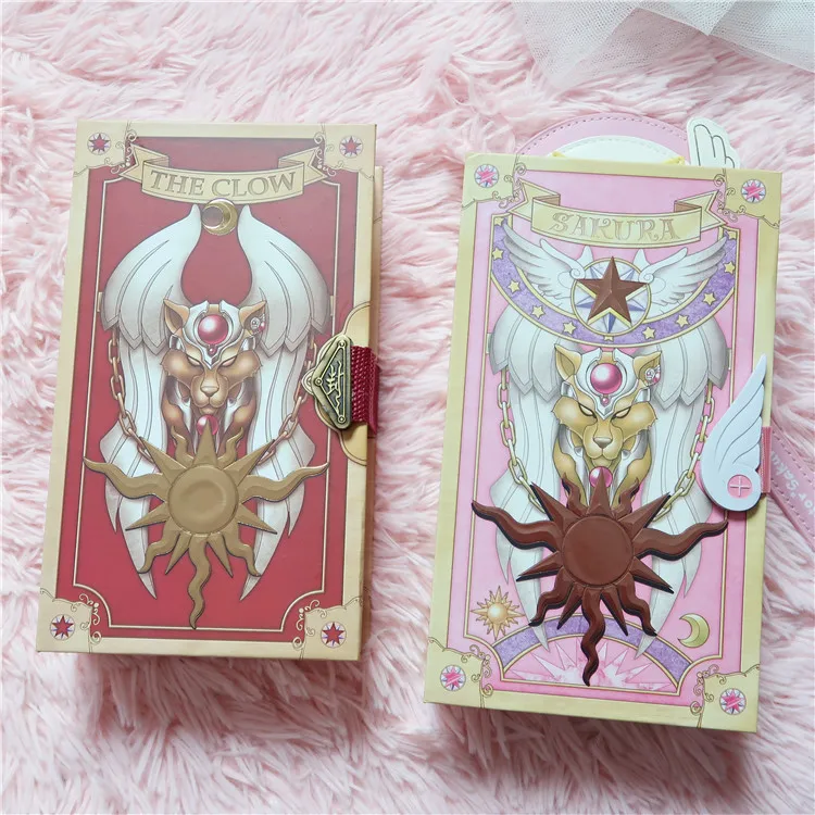 2 версии аниме Cardcaptor Sakura Kinomoto Таро Волшебная книга с картами в коробке косплей