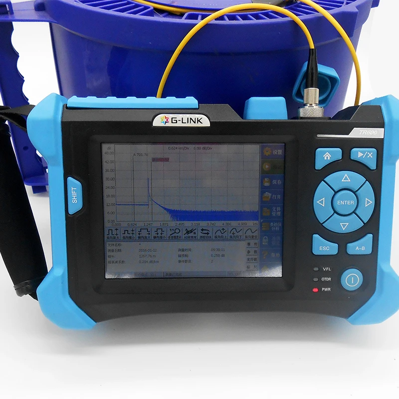 G-LINK TR600 OTDR мм режим Оптический измеритель коэффициента отражения методом