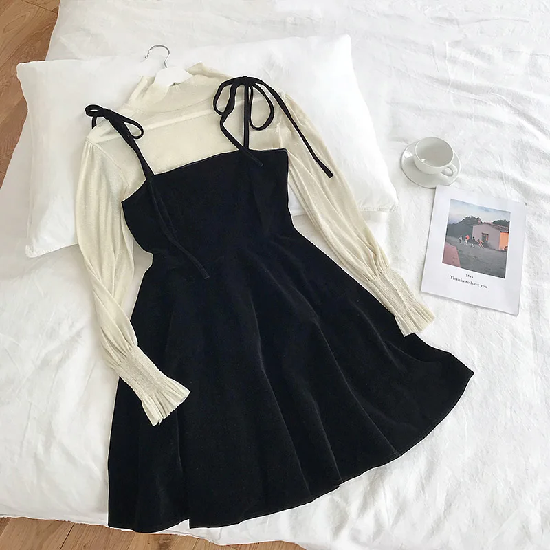 Весенний розовый наряд для женщин новое корейское милое вельветовое платье на