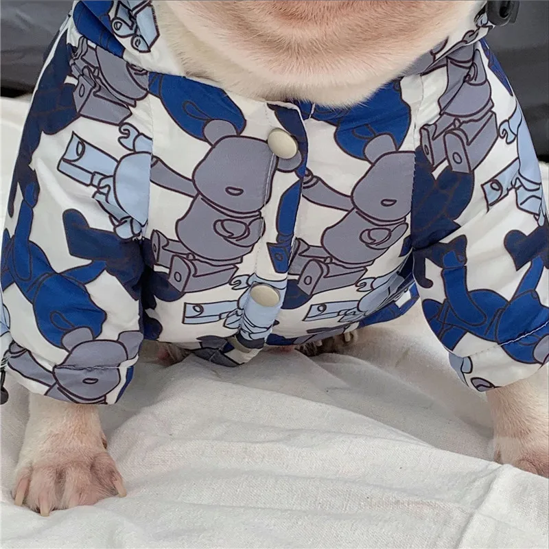 

Camouflage style otton Clothes for Dog Coat Bulldog Teddy Schnauzer snow- Waterproof windproof Pet Clothing Hoodie Dog Oufits