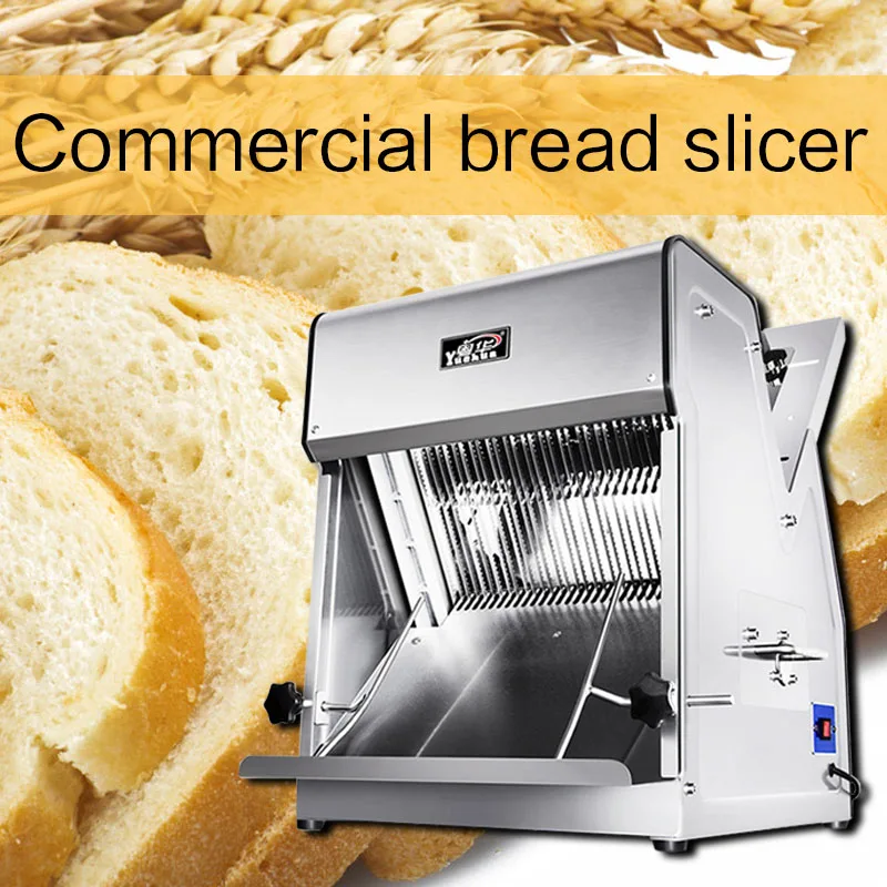 

Commercial Toast Bread Slicer Stainless Steel Bread Cutting Machine Electric Toast Processor Slicer Machine Fine Tooth Knife