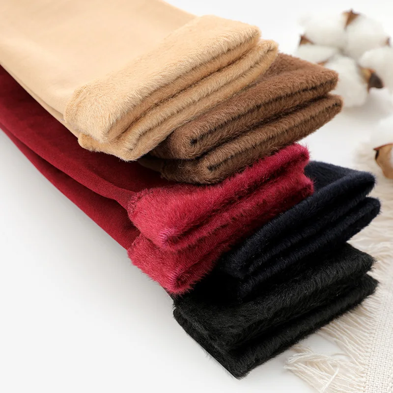 Autumn Winter Nylon velvet thick Snow Socks Leisure Solid color Warmth Short Women A647 | Женская одежда