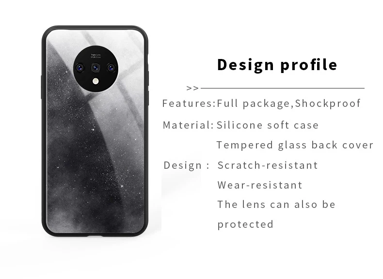 Чехол из закаленного стекла для телефона для Oneplus 7T Pro 7 Pro 6 6T 5 5T роскошный цветной градиентный чехол
