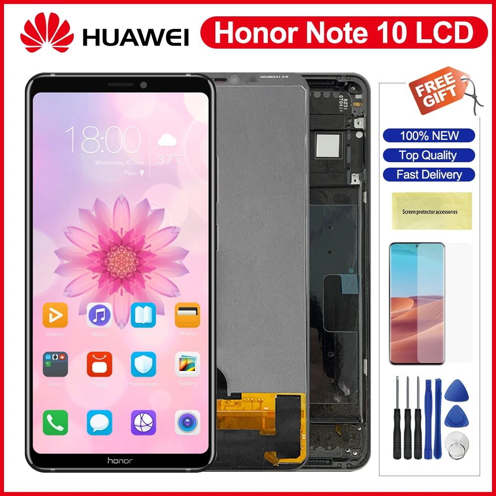 

6.95" Original LCD For Huawei Honor Note 10 LCD Display Touch Screen Panel Digiziter Replacement For Honor Note10 RVL-AL09