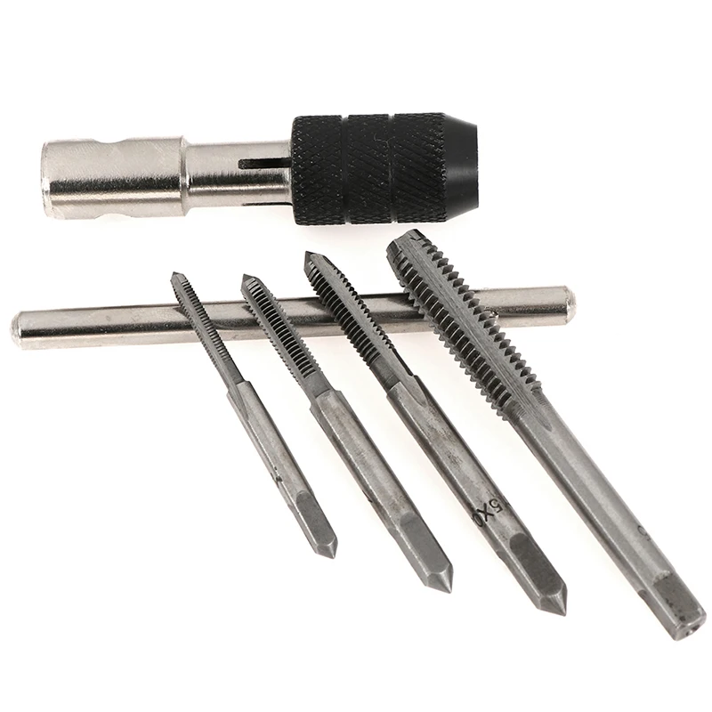 

5Pcs/set T Type Hand Screw Thread Taps Drill Kit M3 M4 M5 M6 Set Wrench