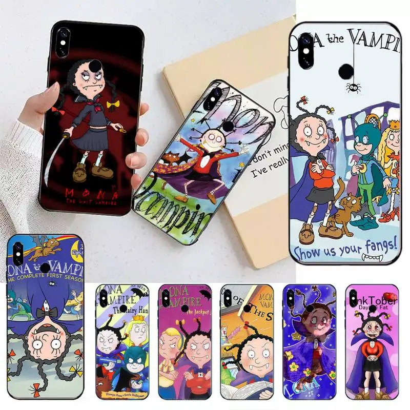 

Mona the vampire Phone Case For Xiaomi Redmi note 7 8 9 t s 10 A pro lite funda shell coque cover